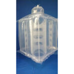bulk bag with formed inner baffle PE liner