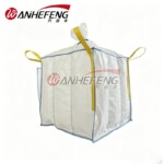 Baffle FIBC Bulk Bag Q-bag | Spout Top & Spout Bottom, 4-Panel Lifting Loops, 1 Ton Capacity