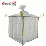 Baffle FIBC Bulk Bag Q-bag | Spout Top & Spout Bottom, 4-Panel Lifting Loops, 1 Ton Capacity