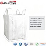 Cross Corner Lifting Loops Large PP FIBC Baffle Jumbo Bulk Bag Recyclable For Chemical Product SGS Certified 1000 kg Capacity 1000kg Bulk 1500kg capacity