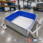 Blue Self-Standing Concrete Washout Bag