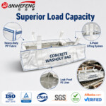 2500kg heavy duty concrete washout bag with inner liner