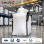 Heavy Duty 4+4 Loop FIBC Bulk Bag Cross Corner Bottom with Integrated Inner Liner 1-2 Ton Capacity