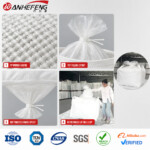 Reusable Heavy Duty FIBC Bag 90x90x60cm Form-Fitted Liner Top Bottom Spout Nylon PE Film 3-Ply Fabric