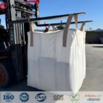 1000kg Recyclable PPFIBC Baffle Jumbo Bag,Cross Corner Lift LoopsSGS Approved 1 TonBulk Container Bag