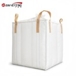 1000kg Recyclable PPFIBC Baffle Jumbo Bag,Cross Corner Lift LoopsSGS Approved 1 TonBulk Container Bag